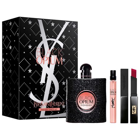 yves saint laurent black opium eau de toilette set|superdrug black opium gift sets.